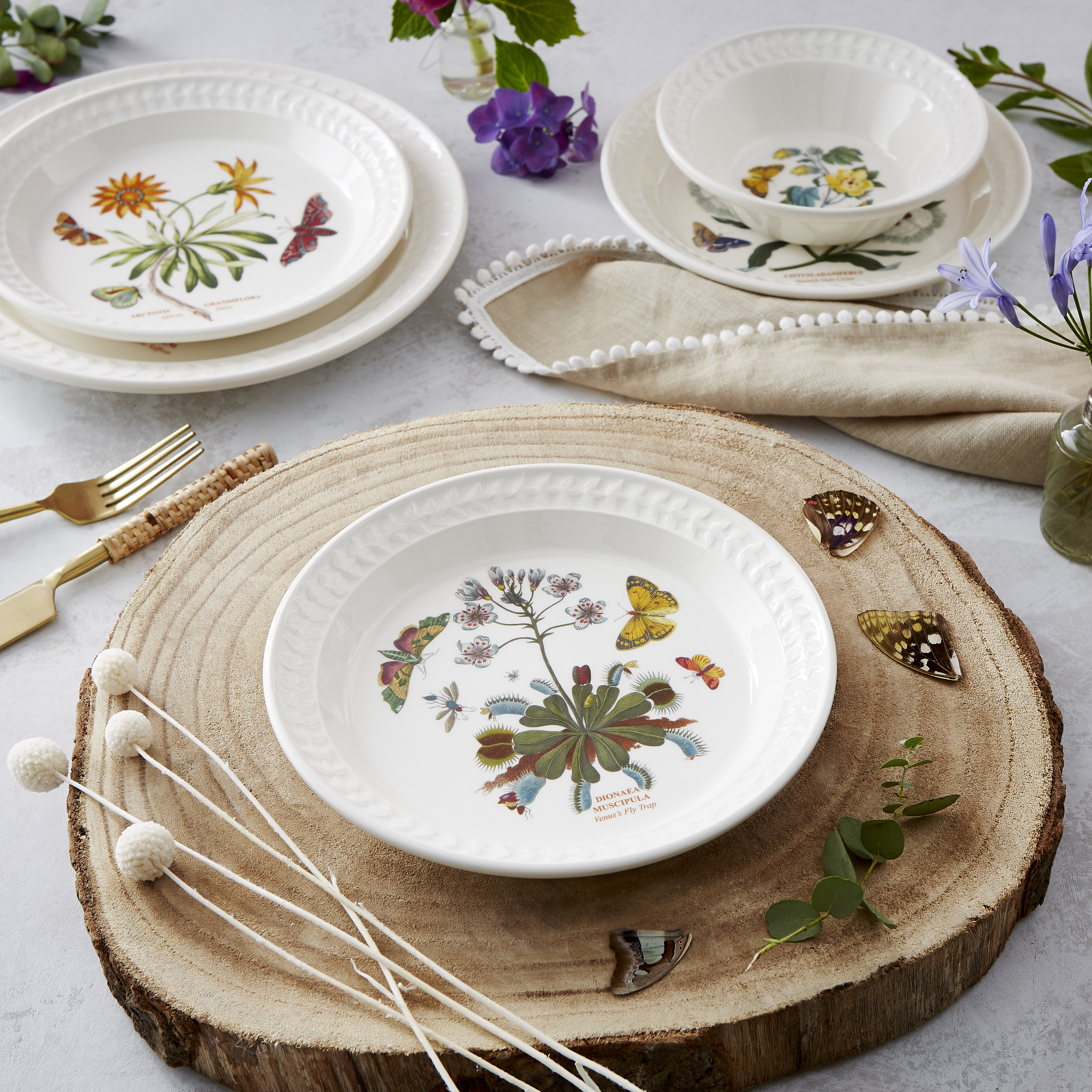 Botanic Garden Papilio set of 4 Side Plates image number null